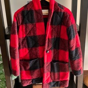 Wilfred CECILIE Plaid Coat from Aritzia